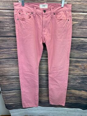 Simon Spurr men’s denim selvedge pink jeans SZ 32X33